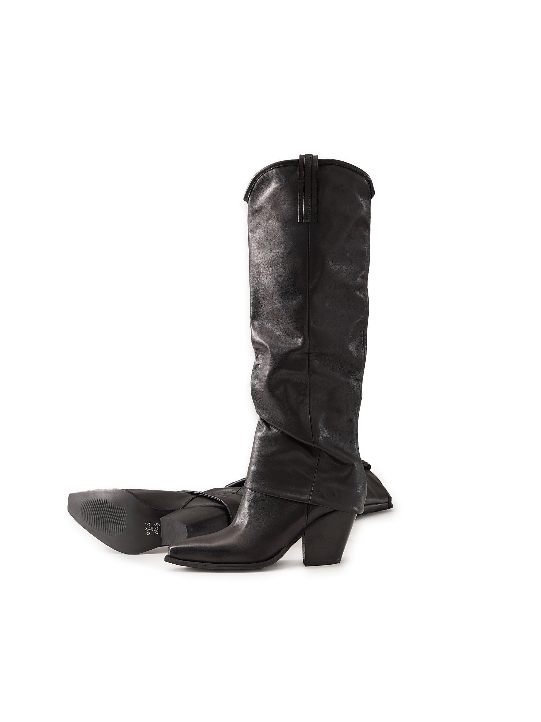 Schwarzer Stiefel
